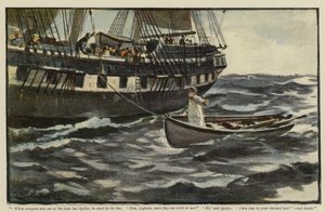 モーリー・ロバーツによる「ヴィジアのリハビリテーション」のイラスト 作： Charles Napier Hemy