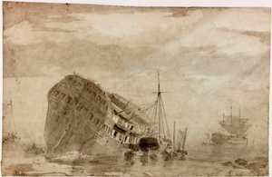 送料（インク（黒）） 作： Charles Napier Hemy