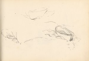 スケッチブック（紙に油と鉛筆） 作： Charles Napier Hemy
