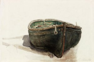 ディンギーの研究（紙に鉛筆と水彩） 作： Charles Napier Hemy
