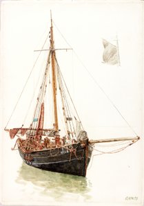 漁船の研究（ボディカラー） 作： Charles Napier Hemy