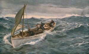 乗組員、1902年、1930年。 作： Charles Napier Hemy