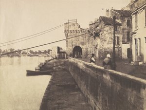 アルル、栗の門、1852 年。 作： Charles Nègre