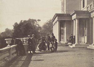 [ブロアム卿とその家族、カンヌ]、1862 年。 作： Charles Nègre