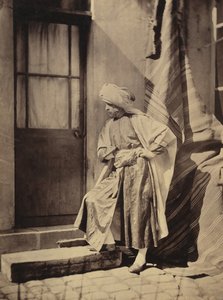 [東洋の衣装の自画像]、1855-60。 作： Charles Nègre