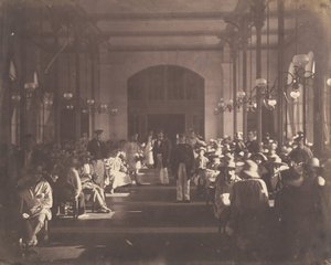 ヴァンセンヌの帝国精神病院の食堂、1858～59年。 作： Charles Nègre