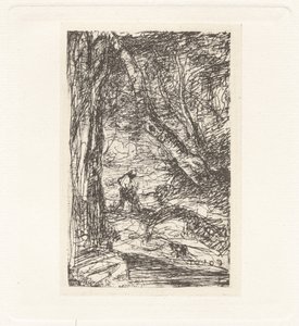 プレート XI – 木こり (プレート XI – 木こり) 作： Charles Nègre, Jean Baptiste Camille Corot, André Jammes