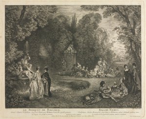 バッカスの森、1727年。