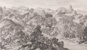 グリーン・コル・ノールの戦い、1772年 作： Charles Nicolas Cochin