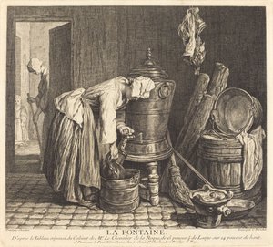 噴水 作： Charles Nicolas Cochin I after Jean Siméon Chardin