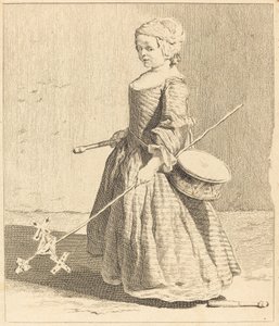 若い兵士 作： Charles Nicolas Cochin I after Jean Siméon Chardin