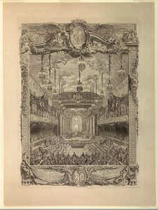劇場ホールの装飾 作： Charles Nicolas Cochin the younger