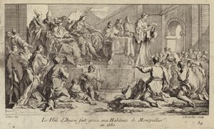フランス王シャルル6世の摂政、アンジュー公ルイ1世、モンペリエの人々に感謝の意を表す