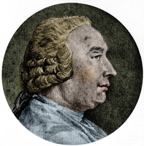 スコットランドの哲学者デイヴィッド・ヒュームの肖像（1711～1776年） チャールズ・ニコラ・コーチンJr.が描いたもの。 作： Charles Nicolas II Cochin