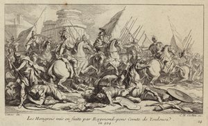 924年、トゥールーズ伯爵レイモン・ポンスが放ったハンガリー軍（彫刻作品 作： Charles Nicolas II Cochin