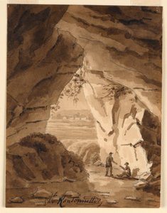 洞窟で 作： Charles Nicolas Ransonnette