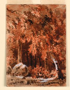 森の中で 作： Charles Nicolas Ransonnette