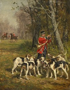 猟犬、1850年から97年頃 作： Charles Oliver de Penne