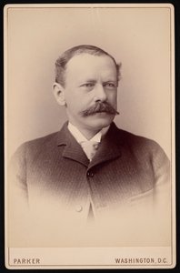ジェームズ・ミルトン・フリント博士の肖像、1838～1919年、1887～1904年。 作： Charles Parker
