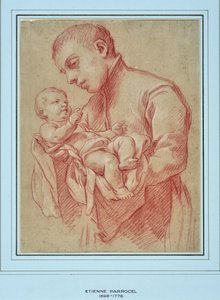 子供を抱く若い宗教（絵） 作： Charles Parrocel