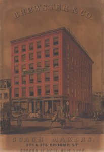 Brewster & Co. Coach Makers, 372 & 374 Broome St., ca. 1860～70年