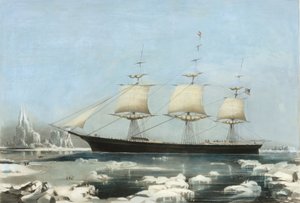クリッパー船の赤いジャケット - ホーン岬沖の氷の中、オーストラリアからリベリアへの航路上、1855 年