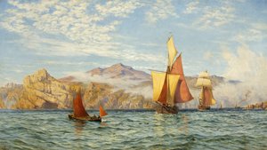 ペンブロークシャー州沖のラムゼイ島 作： Charles Parsons Knight