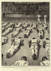 王立軍事トーナメントでの敬礼 作： Charles Paul Renouard
