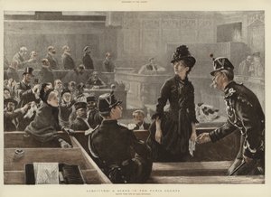パリの裁判所でのシーン 作： Charles Paul Renouard