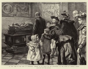 ハルツームの英雄の墓で、ゴードン将軍の死の記念日にセントポールの訪問者