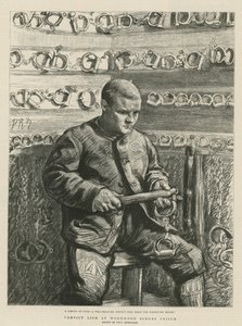 ワームウッド・スクラブズ刑務所での囚人生活(エングレービング) 作： Charles Paul Renouard