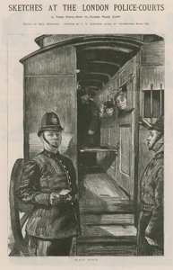 ロンドンの警察裁判所でのスケッチ