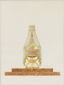 ローマ国王陛下のためのバシネットのデザイン、1811 作： Charles Percier