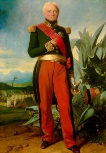 トマ・ロベール・ブジョー・ド・ラ・ピコネリー（1784-1849）の全身像。1844年にイズリー公、1843年にフランスの牧童、1843年にアルジェリア総督、シャルル・ラリヴィエール（1798-1876）による絵画 1845年 日2,19x1,45 m