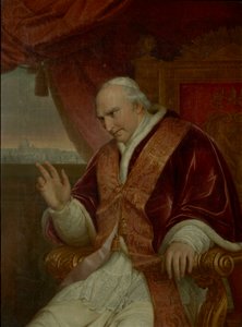 教皇ピウス 8 世の肖像、1761 年から 1830 年、1828 年。 作： Charles Picqué