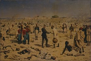 1857年7月18日、セネガルへのメディナの引き渡し 作： チャールズ・ポリオン