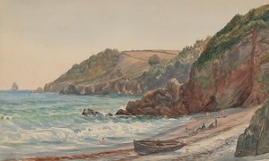 海水浴場、アンスティーズ コーブ 作： Charles Reginald Aston