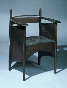 アーガイルストリートティールーム用に設計されたアームチェア、グラスゴー、1896年