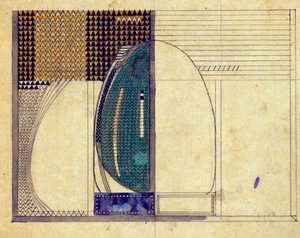 WJバセットロークのデザイン、1916年 作： Charles Rennie Mackintosh