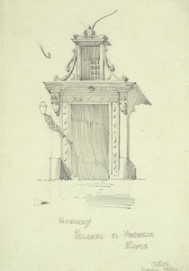 ヴェネツィア宮殿（ローマ）の扉口 作： Charles Rennie Mackintosh