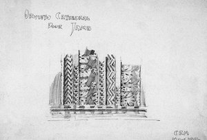 オルヴィエート大聖堂の扉の側枠、1891年 作： Charles Rennie Mackintosh