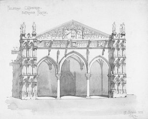 パレルモ大聖堂の玄関ポーチ 作： Charles Rennie Mackintosh