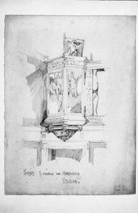 パルピット、S。マリアデイミラコリ、ベニス、1891年 作： Charles Rennie Mackintosh