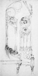 階段、1891 作： Charles Rennie Mackintosh