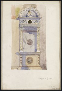 イエズス会の祭壇の研究、Certosa di Pavia、1891年