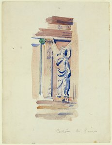 天使像の研究、Certosa di Pavia、1891年 作： Charles Rennie Mackintosh
