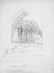 恋人の修道院、1892 作： Charles Rennie Mackintosh