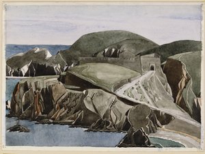 岩を通る道、1926-27年頃 作： Charles Rennie Mackintosh
