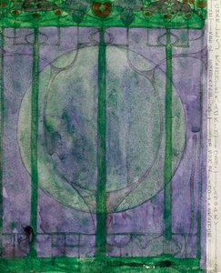 チャールズ・レニー・マッキントッシュ（1868-1928）作「The Tree of Personal Effort」、鉛筆、水彩、紙、32x25 cm