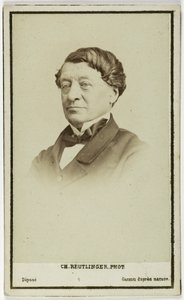ルーヴル美術館の外交官、考古学者、学芸員であるラボルド・レオンの肖像、1860〜90年頃（写真）